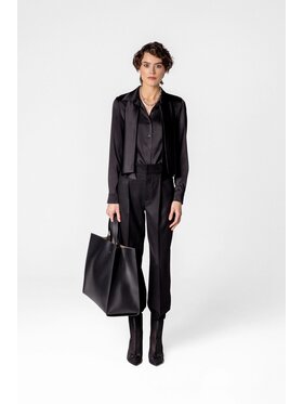LE POSSÉ LE POSSÉ Πουκάμισο WSSWS Μαύρο Super Slim Fit