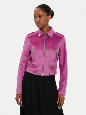 Morgan Morgan Jacke aus Kunstleder 222-GSUD Rosa Regular Fit