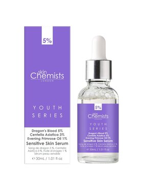 skinChemists skinChemists Skóra wrażliwa - Krew smoka 5%, Centella Asiatica 3%, Olej z wiesiołka 1% Olejek