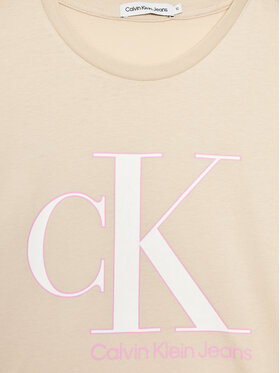 Calvin Klein Jeans T-shirt Reveal Monogram IG0IG01939 Bež Regular Fit