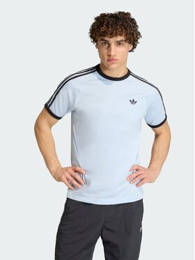 adidas adidas T-Shirt 3-Stripes Niebieski jasny Regular Fit
