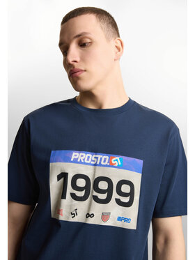 PROSTO. PROSTO. T-Shirt Runner Granatowy Regular Fit