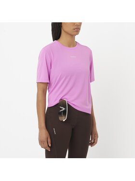 Salomon Salomon T-Shirt SHAKEout CORE W Różowy Regular Fit