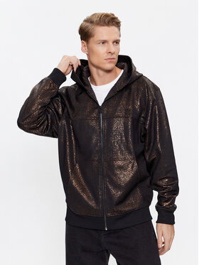 HUGO Hugo Džemperis Detallao 50498288 Juoda Regular Fit