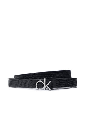Calvin Klein Calvin Klein Damengürtel Re-Lock Belt 20mm Lizard K60K608615 Schwarz