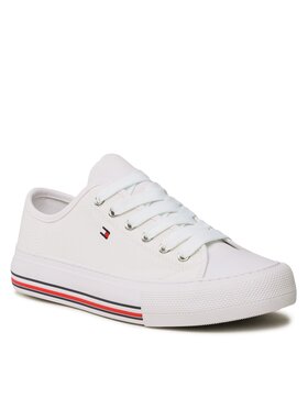 Tommy Hilfiger Tommy Hilfiger Scarpe da ginnastica Low Cut Lace-Up Sneaker T3A9-32677-0890 S Bianco