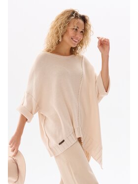 blue shadow blue shadow Sweter Gustti Beżowy Regular Fit