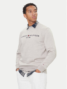 Tommy Hilfiger Tommy Hilfiger Majica dugih rukava Logo MW0MW11596 Bež Regular Fit