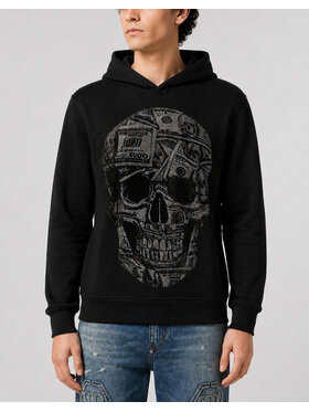 PHILIPP PLEIN PHILIPP PLEIN Mikina 31599 Čierna Regular Fit