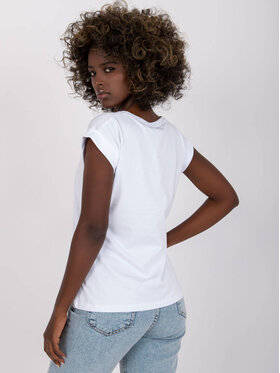 RUE PARIS RUE PARIS T-Shirt 210879 Biały Regular Fit