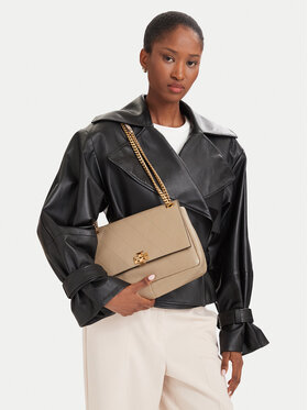 Tory Burch Tory Burch Táska Charlie Quilted Shoulder Bag 185828 Krém