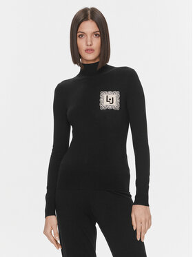 Liu Jo Liu Jo Svetr 5F3086 MS49I Černá Slim Fit