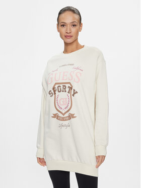 Guess Guess Felpa Graphic V4RQ11 K68I0 Écru Regular Fit