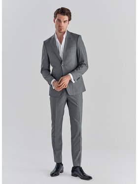 Pako Lorente Pako Lorente Spodnie garniturowe P22SF-6G-007 Szary Slim Fit