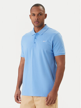 Reebok Reebok Tricou polo Breen RK25562CCM Albastru celest Regular Fit