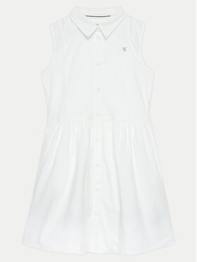 Calvin Klein Jeans Calvin Klein Jeans Vestito chemisier IG0IG02477 Bianco Regular Fit