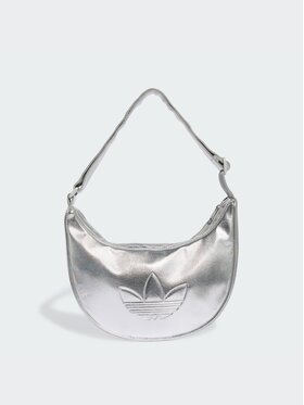adidas adidas Дамска чанта Adicolor Half Crescent Bag Metallic Pu KR1562 Сребрист