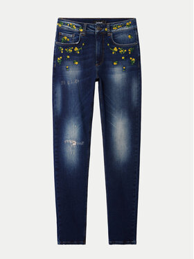 Desigual Jeans Hlače Akira 24WWDD24 Mornarsko Modra Skinny Fit