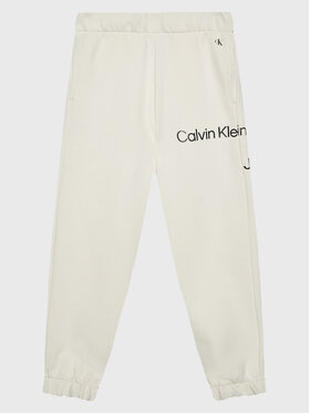 Calvin Klein Jeans Calvin Klein Jeans Jogginghose Disrupted Inst. Logo IU0IU00323 Beige Regular Fit