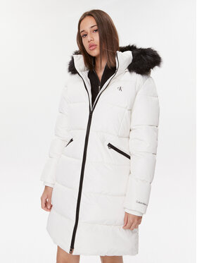 Calvin Klein Jeans Calvin Klein Jeans Zimné bundy J20J221890 Biela Slim Fit