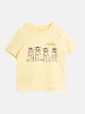 MINI RODINI Mini Rodini T-särk Agatha 2472014323 Kollane Regular Fit