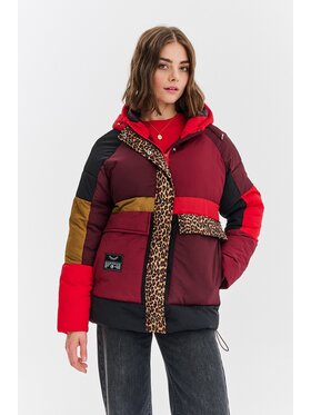 NAOKO NAOKO Kurtka zimowa Tromso Frosted Fun Bordowy Regular Fit