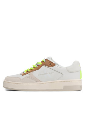 Calvin Klein Jeans Tenisice Basket Cupsole Fluo Contrast YW0YW00920 Bijela