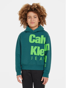 Calvin Klein Jeans Calvin Klein Jeans Sweatshirt Blown Up Logo IB0IB01860 Bleu Regular Fit