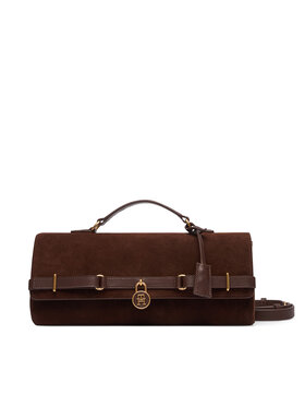 Tommy Hilfiger Tommy Hilfiger Handtasche American Icon Clutch Suede AW0AW19515 Braun