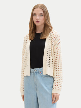 Tom Tailor Denim Tom Tailor Denim Cardigan 1040756 Beige Relaxed Fit