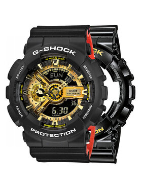 Casio Casio Zegarek SET GA-110GB-1AER + BEZEL 10508136 + PASEK 1057714 Czarny