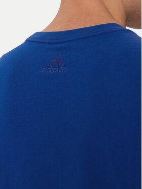 Adidas Majica Essentials Single Jersey Linear Embroidered Logo T-Shirt IC9279 Modra Regular Fit