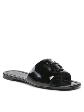 Tory Burch Tory Burch Šľapky Eleanor Slide Patent Leather 149266 Čierna