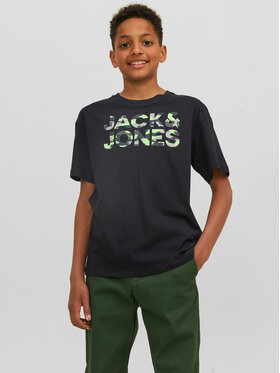 Jack&Jones Junior Jack&Jones Junior T-Shirt 12237106 Czarny Loose Fit