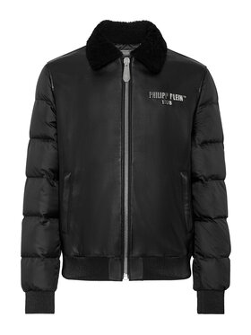 PHILIPP PLEIN PHILIPP PLEIN Giacca di pelle 13305 Nero Regular Fit