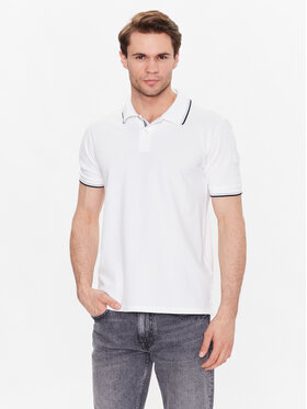 Woolrich Woolrich Тениска с яка и копчета Monterey CFWOPO0053MRUT2932 Бял Regular Fit