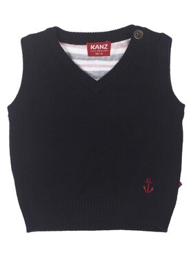 Kanz Kanz Sweter 1432467-3105 Niebieski Basic Fit
