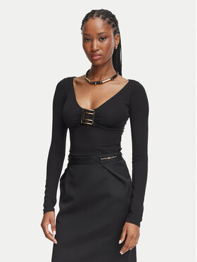 Elisabetta Franchi Elisabetta Franchi Μπλουζάκι MD-005-67E2-V280 Μαύρο Slim Fit