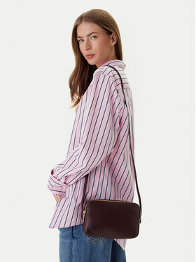 Calvin Klein Calvin Klein Torebka Emblem Aop Elongated Camera Bag LV04F3268G Bordowy