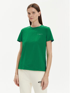Tommy Hilfiger Tommy Hilfiger Тишърт 1985 WW0WW37877 Зелен Regular Fit
