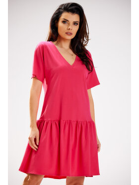 Infinite You Infinite You Sukienka letnia M295 Fioletowy Basic Fit
