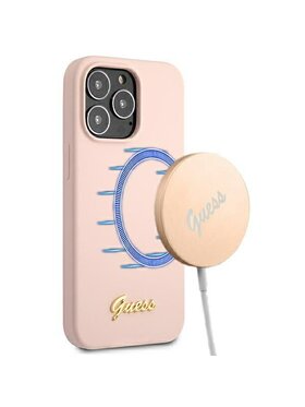 Guess Guess Etui na telefon iPhone 13 Pro Max Różowy