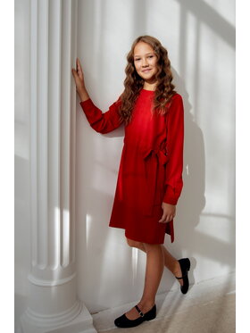 SLY SLY Sukienka 5W-07 Czerwony Comfortable Fit