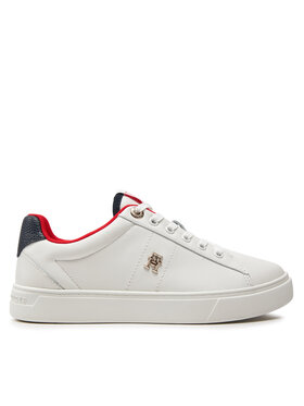 Tommy Hilfiger Tommy Hilfiger Sneakersy Essential Elevated Court Sneaker FW0FW07685 Écru