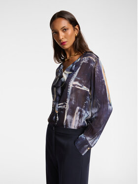 Elena Mirò Elena Mirò Bluzka 2117P000151N041 Niebieski Regular Fit