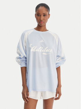 adidas adidas Bluzka House Of Tiro JY7639 Błękitny Loose Fit