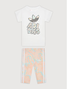 adidas adidas Набір сукня і легінси Marble Print Tee H22631 Кольоровий Regular Fit