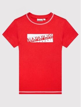 Napapijri Napapijri T-shirt Sob NP0A4FP7 S Crvena Regular Fit
