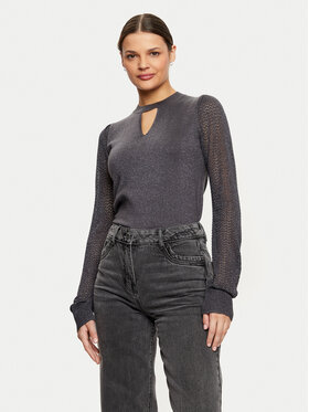 Morgan Morgan Sweter 242-MNIGHT Szary Regular Fit