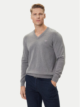 Gant Gant Sweter 8030562 Szary Regular Fit